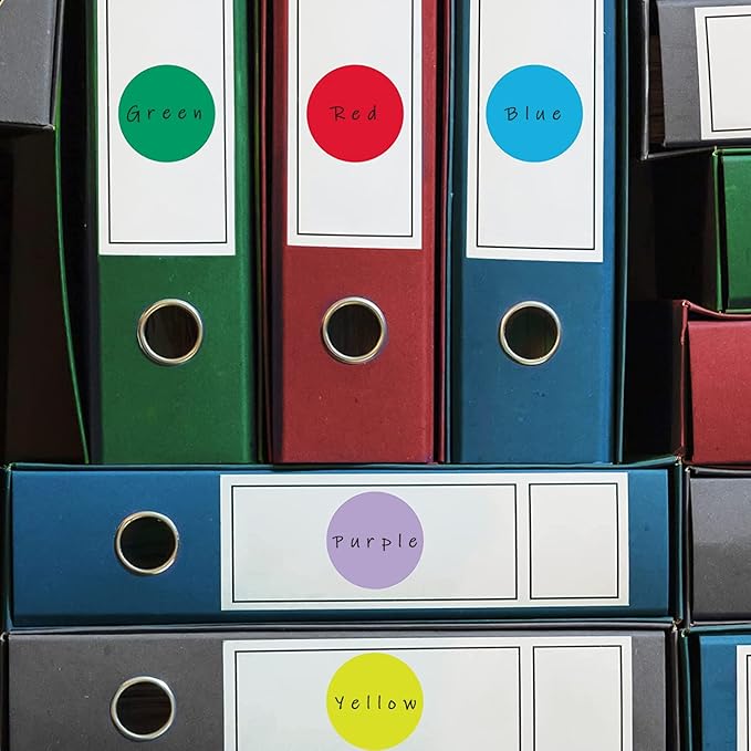 SHYGO® 1“ Green Circle Dot Stickers Color Coding Labels, 1000PCS 2 Rolls