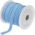 MECCANIXITY 1/2 Inch Double Fold Bias Tape Polyester Continuous Bulk Bias Tape for Sewing,Seaming Quilting Hemming Binding Crafts (Light Blue 25 Yards)