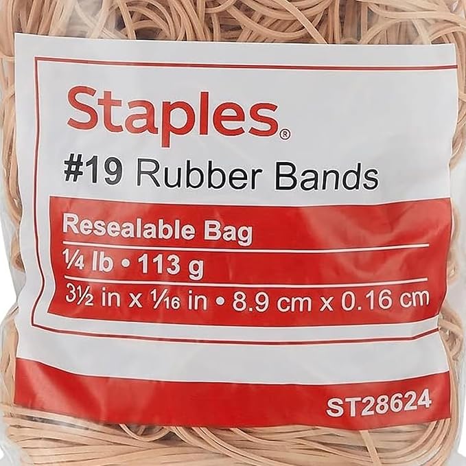 Staples Economy Rubber Bands Size #19 1/4 Lb.