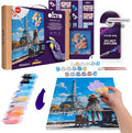 OKTO Art Kit Greetings from Paris | Arts & Crafts DIY Painting with Modeling Claу | Claу Kit for Painting | Painting Kits for Adults for Home Decoration Claу for Adults