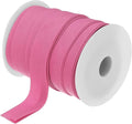 MECCANIXITY 1 Inch Double Fold Bias Tape Polyester Continuous Bulk Bias Tape for Sewing,Seaming Quilting Hemming Binding Crafts (Rose Red 25 Yards)