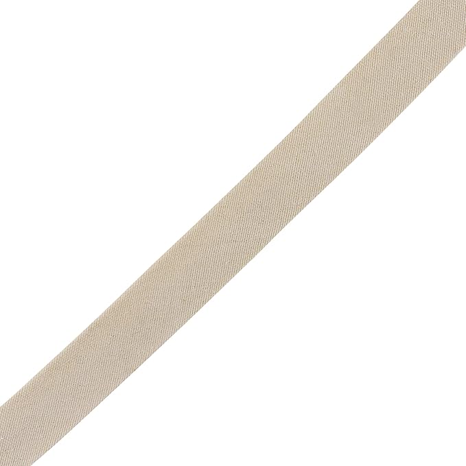 Mandala Crafts 55 Yards 1/2 Inch Beige Double Fold Bias Tape for Sewing - Bias Binding Tape for Quilting Binding, Hemming, Seam, and Fabric Piping