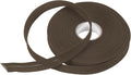 MECCANIXITY 3/4 Inch Single Fold Bias Tape Polyester Continuous Bulk Bias Tape for Sewing, Seaming Quilting Hemming Binding Crafts (Brown 25 Yards)