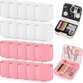 Exclaith 20 Pack Mini Travel Sewing Set Portable Sewing Kit Emergency Sewings Kit Travel Small with Threads Scissors Needles for Women, Mom, Traveler, Adults, Beginner