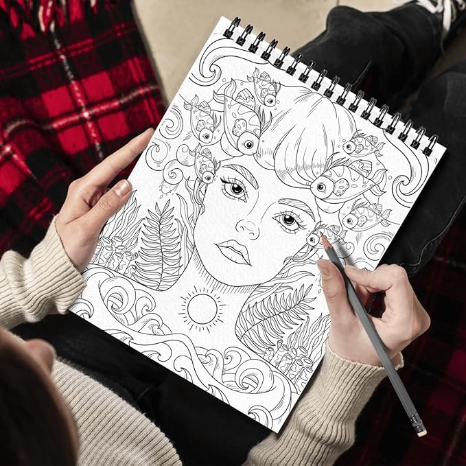 SOUTHERN LOTUS Experience Serenity with Spiral Coloring Book: Ocean Minimalist Art Edition - Spiral Bound, Featuring Inspiring Animal Designs for Stress-Relief & Relaxation. minimalist art lovers!