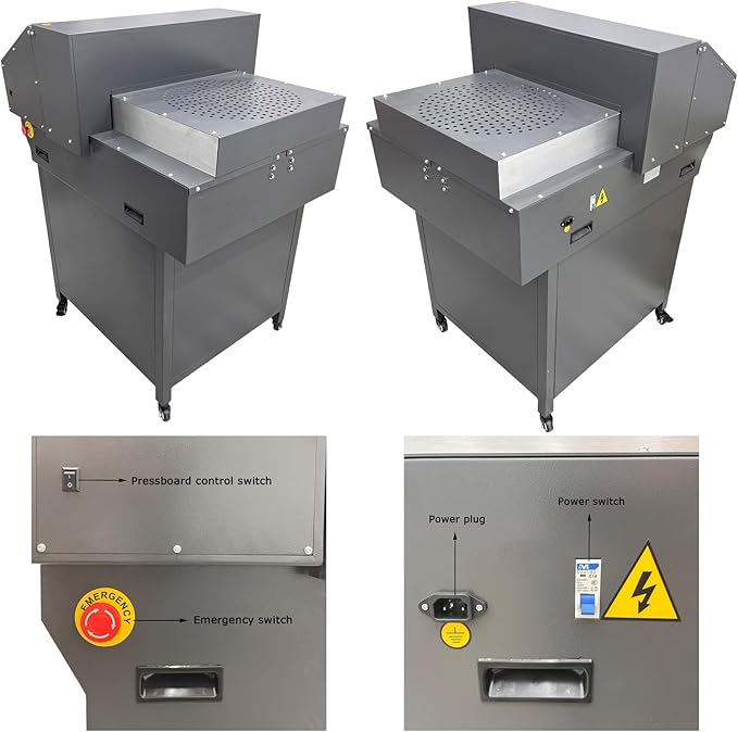 Electric Numerical Stand Paper Cutter 19.29" Automatic Guillotine Paper Trimmer Heavy Duty Commercial Cutting Machine Max Cutting Thickness 3.15"/80mm 110V 1200W