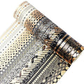 YUBBAEX 20 Rolls Washi Tape Set Black Gold Foil Print Decorative Tapes for Arts, DIY Crafts, Bullet Journals, Planners, Scrapbook, Wrapping (Skinny Black Gold x 20 Rolls)