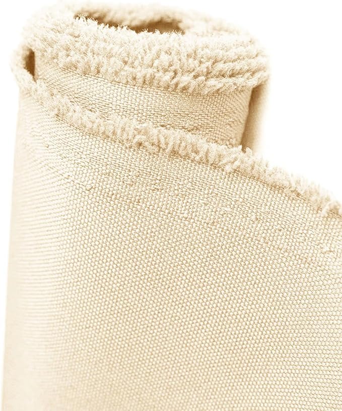 Waterproof Canvas Fabric by The Yard 600D Upholstery Cordura Fabric 58" Wide for Chairs Indoor Outdoor Water Resistant Canvas Polyester Material Sewing DIY Cloth, 5 Yards Pale Yellow