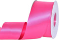 YAMA Hot Pink Double Faced Satin Ribbon, 2 Inch 25 Yards, Great for Crafts Bows Flower Bouquet Wedding Home Decor Gift Wrapping