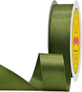 Moss Double Face Satin Ribbon 1 inch X 50 Yards Spool Bright Colors Very Suitable for Weddings Gift Package Wrapping Dancer Wand Sewing Party Hair Bow Invitation Decorations and More