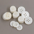 22 Pieces Genuine White Mother of Pearl Blazer Buttons Suit Buttons Set 20mm 15mm Natural White MOP Shell Buttons Bulk for Men Leekayer