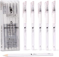 5 White Gel Pens - 5 Tip Sizes - 0.5, 0.7, 0.8, 1.0, 1.2mm for Artists - Archival White Ink for Art, Drawing, Journaling, Watercolor, Black Paper