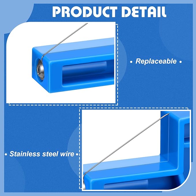 Lanties Angle Cutting Clay Tool Steel Wire Bevel Cutter Small Pottery Angle Clay Trimming Tool Plastic Ceramic Wire Small Pottery Cutter for Ceramics and Sculpting, 2.7 x 1.1 x 0.4 Inch