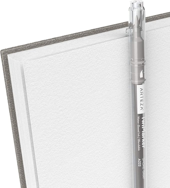 ARTEZA Spiral Sketch Book 9x12 Drawing Pad 2 Pack 100 Sheets Sketch Pads for Drawing for Adults & Teens