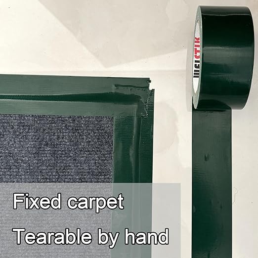 WELSTIK Professional Grade Dark Green Duct Tape, Waterproof Duct Cloth Fabric,Duct Tape for Photographers,Repairs, DIY, Crafts, Indoor Outdoor Use (2 Inch X 45 Yards, Green)