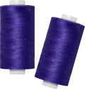 All Purpose Sewing Thread-2 Spools of Hand Polyester Sewing Thread for Sewing Machine for Hand and Machine Sewing(Very Dark Violet, 2 spools)
