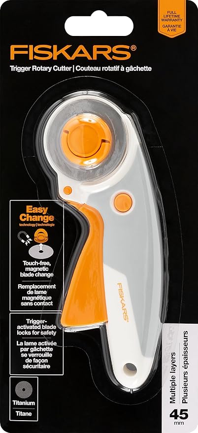 Fiskars® Easy Change Trigger Rotary Cutter (45 mm) White