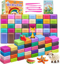 Air Dry Clay 76 Colors, Modeling Magic Clay Set with 5 Sculpting Tools, Gift for Ages 3-12 Boys and Girls
