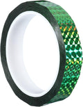 PATIKIL Prism Tape 0.8 Inch x 55 Yards, Holographic Metalized Reflective Adhesive for Detailing Accent Wall Decor Art, Green