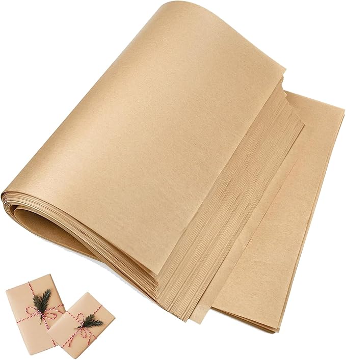 20”x 30”Kraft Paper Sheets Bulk Brown Paper Large Craft Paper for Arts, Drawing, DIY Projects, Brown Wrapping for Gift Shipping Packaging 200 Sheets
