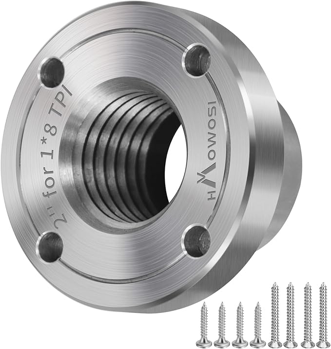 2" Steel Wood Lathe Faceplate,Faceplate for Wood Lathe,Lathe Face Plate Fit for 1" x 8TPI Spindle without Screwchuck