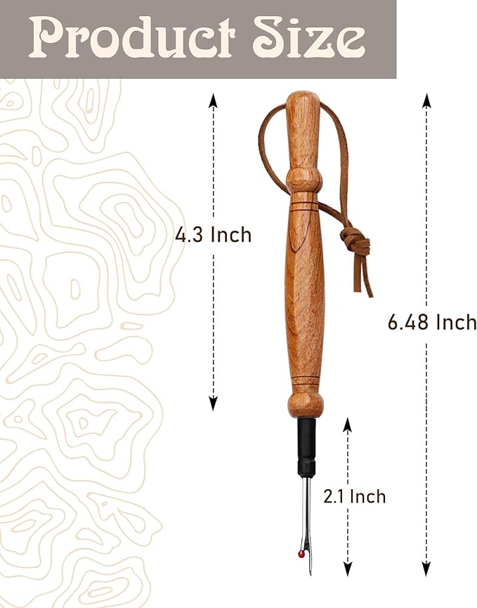 Savina Seam Rippers for Sewing, Remove Stitches and Seams with Precision, Thread Ripping Tool, Hard Wood Professional Multipurpose Durable for Sewing/Quilting (1Pcs)