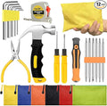 Mini Operation Tool Kit Bulk for Child Shoebox Christmas Gift Small Emergency Compact Tool Set for Beginner, Apartment, Office,DIY Projects, Home Maintenance (102)