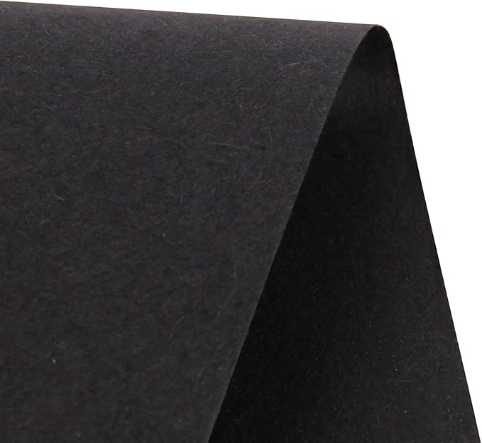 RUSPEPA Black Kraft Paper Roll - 18 inches x 100 feet - Recyclable Paper Perfect for for Crafts, Art, Wrapping, Packing, Postal, Shipping, Dunnage & Parcel
