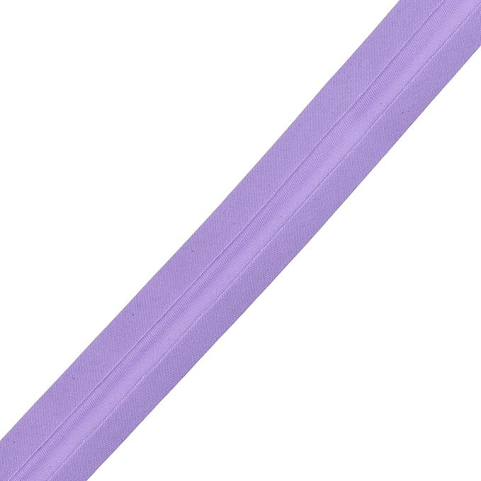 Mandala Crafts 55 Yards 1/2 Inch Lilac Double Fold Bias Tape for Sewing - Bias Binding Tape for Quilting Binding, Hemming, Seam, and Fabric Piping