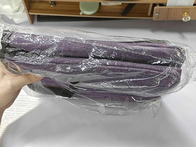 Crochet Bag Organizer, Knitting Yarn Bag Tote on the go, Crocheting Storage for knitters Supply Only Bag No Accessories(Purple)