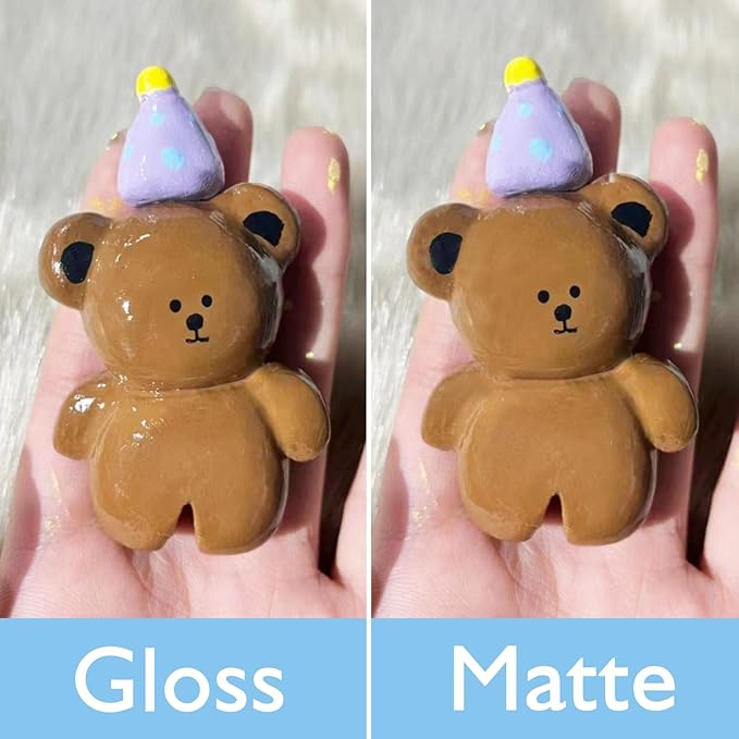 200ml Air Dry Clay Varnish，Air Dry Clay Sealant for Airdry Clay，Air Dry Clay Glaze Can Not Only Used to Prevent Clay Cracking, Scratches, and Wear,It Can Also Having a Glossy Glaze Effect (Gloss)
