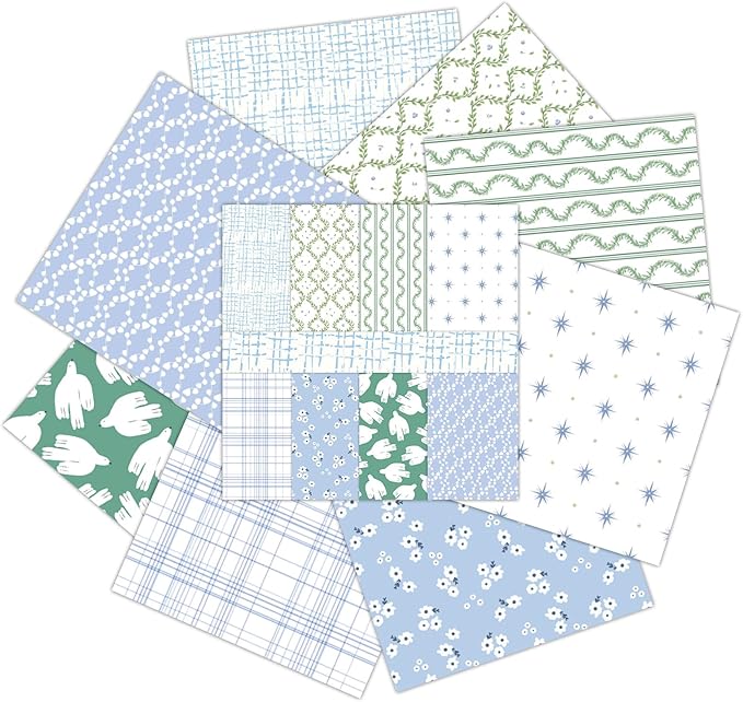 Scrapbook Paper,16 Sheets 4.1x5.8 Inch Energetic Harmony Style Scrapbook Supplies,Single-Sided Vivid Origami Decoupage Paper for DIY Crafts, Card Making, Art Journaling