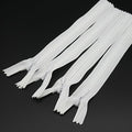Leekayer 3# 6 Inch Invisible Zipper for DIY Tailor Sewing Craft 15cm White Concealed Zippers Closed End Bulk 10 PCS/Pack (White,6")