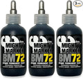 BM-72 Bottle Marker, 2oz (60ml) Alcohol-Based Paint, 1.2mm Steel Ball Tip, Valve Action, Waterproof & Weatherproof, Writes on Rough & Oily Surfaces, Made in USA - 3 Pack
