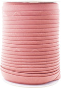 Mandala Crafts 55 Yards 1/2 Inch Dusty Rose Double Fold Bias Tape for Sewing - Bias Binding Tape for Quilting Binding, Hemming, Seam, and Fabric Piping