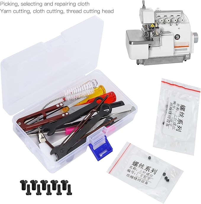 Fayelume Sewing Machine Cleaning Kit, Sewing Machine Accessories, Sewings Repair Kit with Box, Sewings Tools for Overlock Sewing Machine