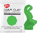 BOHS Green Modeling Foam Clay Lite - 500 Grams, Soft, No Stains, No Cracks - Air Dry Clay for Flower Mirror,Cosplay, Figurine, Slime - 1.1 Lbs.