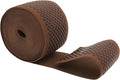 Mandala Crafts 2.5 Inch Elastic Silicone Gripper Tape for Clothing - 5 Yds Dotted Non Slip Elastic Band for Sewing - Brown Silicone Flat Fabric Stretchy Ribbon Straps