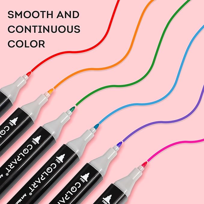 168 Colors Alcohol Markers Dual Tip Art Markers for Kids Marker Pens with Pen Holder and Carry Bag for Adult Coloring Painting Supplies Perfect for Painting, Coloring, Sketching and Drawing