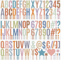 500 Pcs 30 Sheets Large Letter Stickers 2.5 Inches Boho Alphabet Number Self Adhesive Sticker for Bulletin Board, Classrooms, Mailbox, Scrapbooking, Poster board Vinyl Stick On Letters (2.5 Inch, Boho