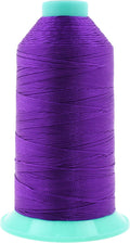 Mandala Crafts Size 277 840D T270 Bonded Nylon Thread - True Purple 800 YDs Tex 270 Heavy Duty Sewing Threads for Leather, Jeans, Weaving, Outdoor Marine Upholstery