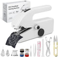 Handheld Sewing Machine Cordless – Portable Stitching Machine for Quick Repairs, Mini Handheld Sewer, Pocket Sewing Machine (white)