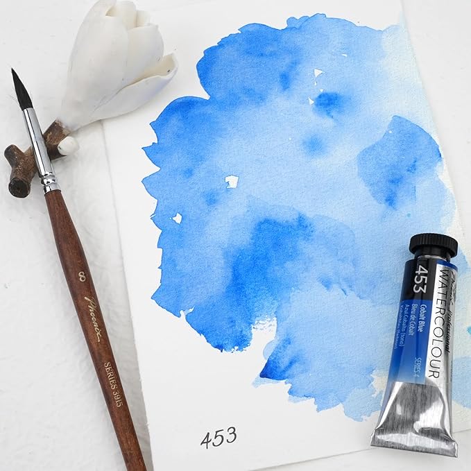 PHOENIX Professional Watercolor Paint Single Tube - 0.47 Fl Oz / 14ml - Cobalt Blue