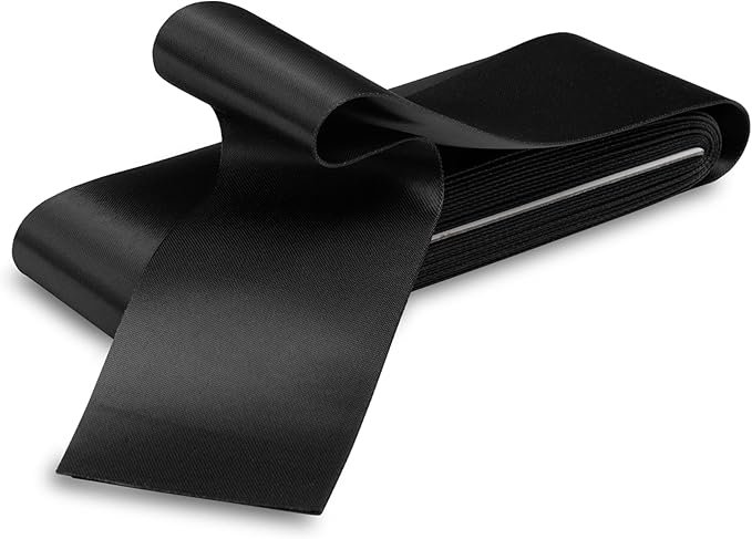 Black Satin Blanket Binding 2 Inch x 4 3/4 Yards Single Fold Tape for Quilt Edging Smooth Finish Easy to Sew On Durable Trim Material Ideal for Blanket Crafts DIY Projects Sewing