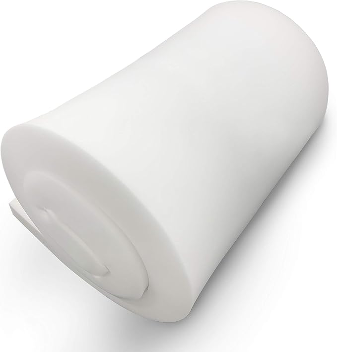 6" Height x 18" Width x 66" Length 1.8 Density 44ILD (Firm) Upholstery Foam Cushion Made in USA