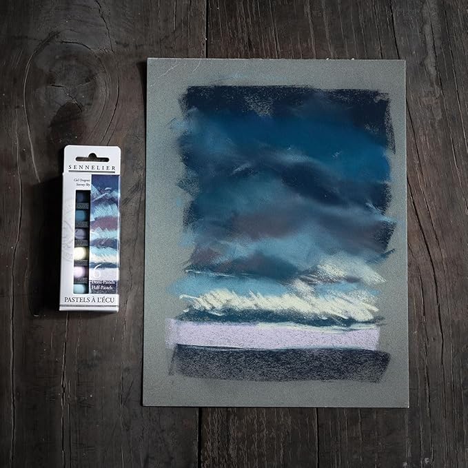 SENNELIER Extra-Soft Half Pastel 6 Stick Set, Set of 6, Stormy Sky