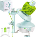 Cordless Yarn Winder, 2H Running Time Rechargeable Electric Yarn Cake Winder with 2200mAh Battery, Compact Yarn Winder for Crocheting Auto Yarn Spinner, Ideal Helper for Craft Lovers(Mint)