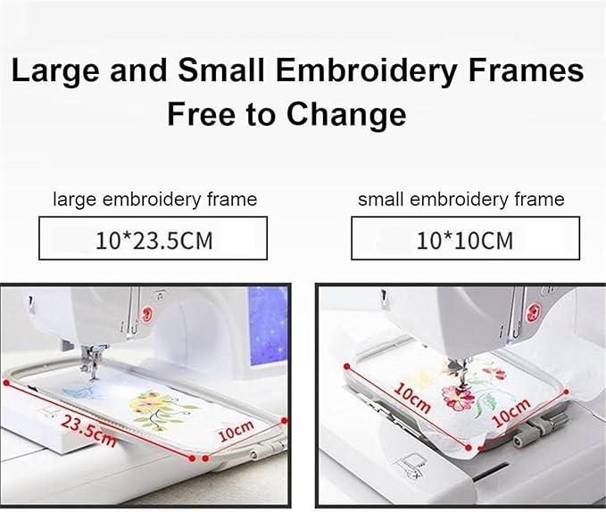 NOLLAM Multi-Function Embroidery Sewing Machine, Electric Digital Embroidery Machine,Home Mini Sewing Machine,with 7-Inch LCD Touch Screen,for Home Decoration,Clothing, Crafts
