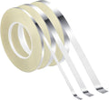 Zonon 3 Sizes Silver Self Adhesive Polyester Film Tape Washi Tape for Car Furniture Graphic Arts Walls Decor, 55 yds(5/10/15mm)