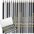 Grey Colored Pencils,Oil Based Wooden Colored Pencil Set for Adults Coloring Books Drawing Sketching Art Supplies